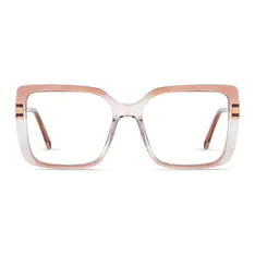 Square Gradient Brown/Gold Eyeglasses